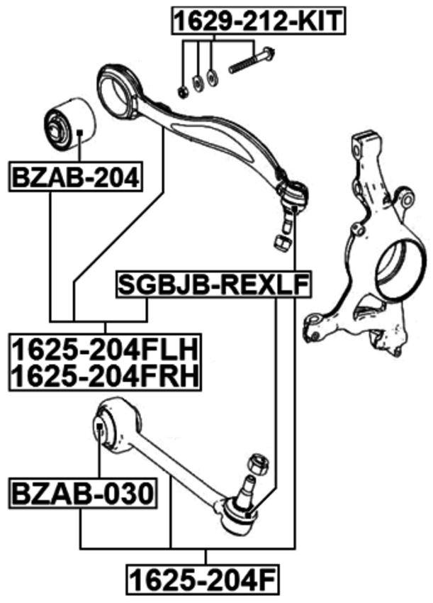 Alignment Cam Bolt Repair Kit FEBEST 1629-212-KIT OEM A0003331071 | eBay