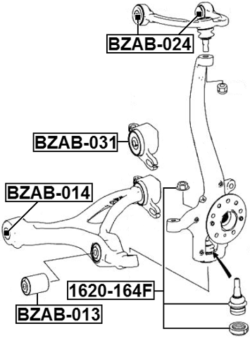 Arm Bushing Front Lower Arm FEBEST BZAB-031 OEM A2513300743 | eBay