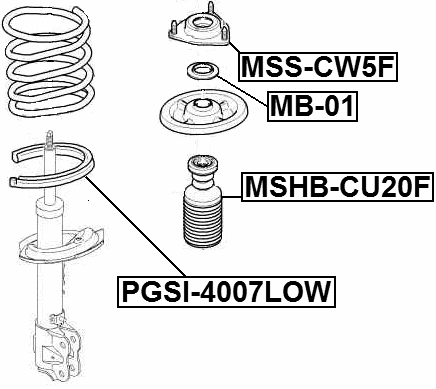 Lower Spring Mount Febest Pgsi 4007low Oem 5037 54 Car Truck Shocks Struts Parts Auto Parts And Vehicles Ekoautovraky Cz